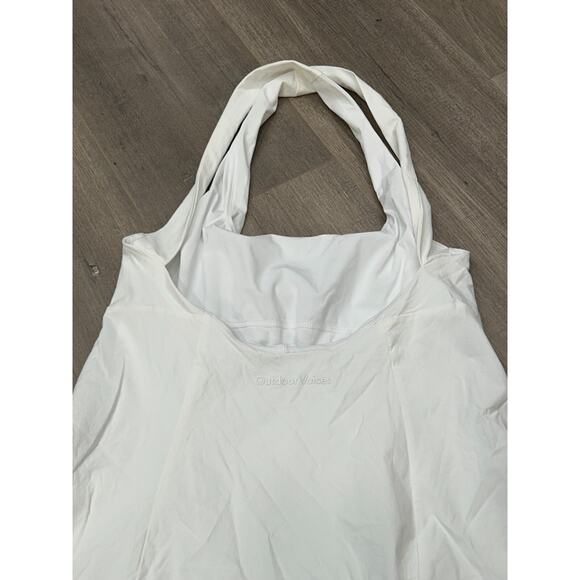 Outdoor Voices White Activewear Crossback Dress With Built-In Shorts Size Small - Picture 6 of 9